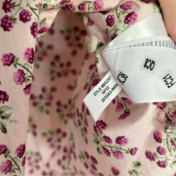 J. Crew Relaxed-fit Lightweight Cotton Poplin Shirt in Whisper Peach Berry Sze 6 - Picture 9 of 12
